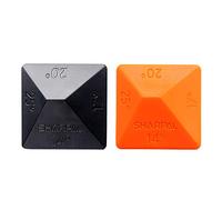 SHARPAL 196N ANGLE PYRAMID Cote affilatrice per coltelli con pietra di affilatura e guida di angolazione, confezione da 2, 4 angolazioni universali (14°, 17°, 20°, 25°)