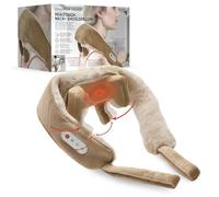 SHARPER IMAGE - Mini massaggiatore cervicale senza fili Luxe - Massaggio spalle e collo - Come mani reali - Rilassamento - Selfcare - Massaggiatore elettrico con calore - Poggiapani