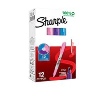 Sharpie 94327 Conf. 12 Marcatori Sharpie Fine, 1.0mm, Multicolore, Viola/Rosa/Blu Brillante