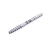 Sharpie Br&s 39013 - Pennarello indelebile a punta fine, non tossico, argento metallizzato