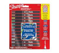 Sharpie Creative Marker – Pennarelli acrilici, punta pennello, base d'acqua, 12 pz, colori assortiti