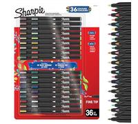 Sharpie Pennarelli creativi a vernice acrilica, pennarelli a base d'acqua, inchiostro che non sbava, scrive sulla maggior parte delle superfici, punta fine, forniture artistiche e artigianali, toni