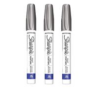 Sharpie l-Farbmarker, mittlere Spitze, Metallic-Silbertinte, 3er-Pack