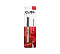 Sharpie Marcatore Permanente per Plastica, Marcatori, Punta Ultra Fine, Nero, 2 Conteggi