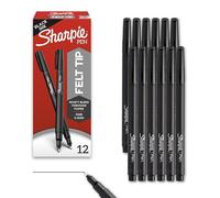 Sharpie Pen Black 12pc(s) fineliner - fineliners (Black, Black, Grey)