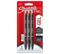 Sharpie 2136598, penna gel S-Gel, nero, 3pz, 0.7mm