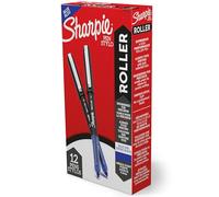 Sharpie Penna a sfera, punta ad ago (0,5 mm), penna di precisione, inchiostro blu, 12 pezzi