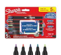 Sharpie Pennarelli acrilici creativi | Toni della terra | Pennarelli a base d'acqua | Inchiostro senza sbavature | Scrive sulla maggior parte delle superfici | Punta fine | Forniture artistiche e