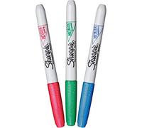 Sharpie Pennarelli indelebili metallizzati, punta fine, colori assortiti, 3 pezzi (2067103)