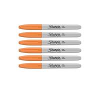 SHARPIE Pennarelli indelebili, punta fine, arancione, 6 pezzi