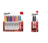 SHARPIE Pennarelli Indelebili, Punta Fine, Divertenti Colori Assortiti, Confezio