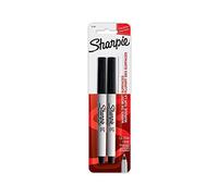 Sharpie pennarelli indelebili, punta ultra fine, nero, confezione da 2