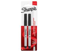 SHARPIE, pennarelli indelebili con punta ultrafine Confezione da 2 Black