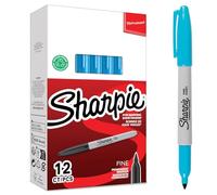 Sharpie Pennarello fine, 12 pezzi, blu brillante
