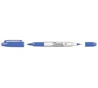 Sharpie Pennarello indelebile a doppia punta, blu cielo, doppia punta fine e ultra fine, 1 pezzo, impermeabile e resistente allo sbiadimento