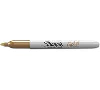 Sharpie, Pennarello indelebile a punta fine, colore metallizzato Oro, 1 pezzo