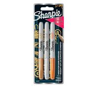 Sharpie 1986006, marcatore Metallic, mix di colori, 3pz, 1.4mm, permanente