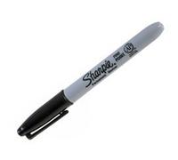 Sharpie - Pennarello permanente a punta fine, colore: nero