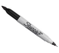 Sharpie Pennarello indelebile a doppia punta | punta fine e ultra fine | nero | 1 pezzo