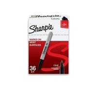 Sharpie Permanent Marker Fine 36pcs (Black)