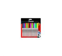 Sharpie Permanent Marker Fine Assorted (Pack of 12 Markers)