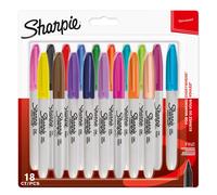Sharpie Permanent Markers Fine Point Assorted Fun Colours 18 Count Standar