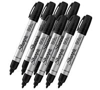 Sharpie Pro Bullet tip Industrial Strength Permanent Marker, Bullet Point, inchiostro nero, confezione da 8