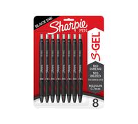 Sharpie Retractable Gel Pen 0.7mm 8pk (Black)