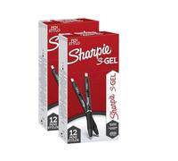 Sharpie S 24 penne gel 0,7 mm, M (0,7 mm), inchiostro nero