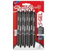 Sharpie S-Gel Gel Pens Medium Point (0.7mm) Assorted Ink Colours 8 Count