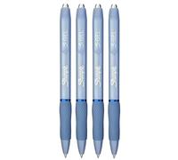 Sharpie S-Gel - Penna gel da 0,7 mm, corpo in plastica, inchiostro blu, confezione da 4