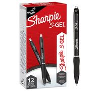 SHARPIE S-Gel Penne gel Punta media (0,7 mm) Inchiostro nero Confezione