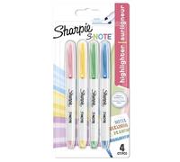 Sharpie S-Note evidenziatore colorati creativi | pennarelli per scrivi disegna e molto altro | Colori assortiti | Punta a scalpello | 4 pezzi
