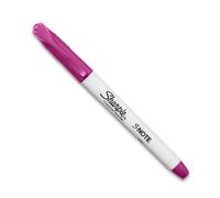 Sharpie S-Note - Pennarello creativo con punta a scalpello, inchiostro color lampone, a base d'acqua, doppia estremità per evidenziare, disegnare, scrivere e molto altro ancora