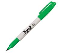 SHARPIE - S0810960 - Marcatore permanente - punta fine 1 mm - verde - Sharpie - 29108 - Conf. da 12 Pz.