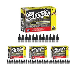 Sharpie S0945720 marcatore Permanente Nero 12 Pezzo(i) (Confezione da 4)
