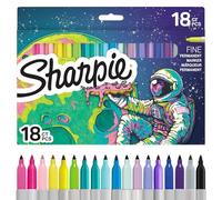 Sharpie Set di Pennarelli Permanenti | Edizione Limitata Pennarelli da Colorare | Punta Fine | Colori Assortiti | Confezione da 18