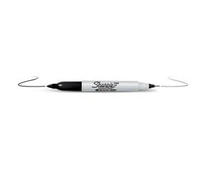 Sharpie Sharpie Twin Tip marcatore permanente Punta sottile Nero 12 pz (Sharpie