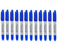 Sharpie Twin Tip Fine e Ultra Fine Confezione da 12 Standard Blu