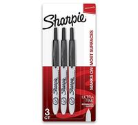 Sharpie Ultra Fine Point Retractable Permanent Markers 3/Pkg-Black