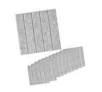 Sharplace 12 Pezzi Adesivi per Piastrelle Pannelli Acustici Pratici Moderni Assi di Auspiditura Soluta, Grigio Chiaro