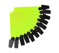 Sharplace 12x supporti per cartelli stradali riflettenti, clip e puntine per la marcatura dei sentieri, Giallo
