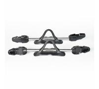 Sharplace 2 Pezzi Cinghie Subacquee Cinghia Cinturino Fascia di Ricambio Regolabili per Miglior Efficienza di Nuoto Acciaio , Nero , S Molla 20CM Adatta Per 36-38