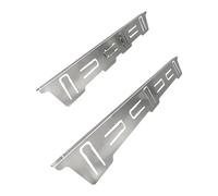 Sharplace 2 Pezzi di Coperture E Riempitivi, Robusti, Facili Da Installare, Protezioni Uniche per Il Piano di Lavoro, in Acciaio Inossidabile Resistente Al Calo, Argento