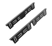 Sharplace 2 Pezzi di Coperture E Riempitivi, Robusti, Facili Da Installare, Protezioni Uniche per Il Piano di Lavoro, in Acciaio Inossidabile Resistente Al Calo, Nero