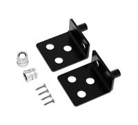 Sharplace 2 Pezzi Staffe a L Staffe Angolari Robuste con Viti Supporto per Mensole Staffe Angolari per Lavorazione Del Legno per Mobili Da Cucina Libreria, Nero