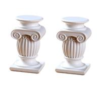Sharplace 2 Statuette di pilastri, Statuette di colonne Romane, portacandele per Compleanno, Style D