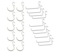 Sharplace 20 pezzi ganci da parete per pannelli forati, ganci a J per pannelli forati, piccoli da parete per appendere in garage