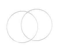 Sharplace 2x Cerchietti floreali in metallo Anelli in metallo per artigianato Eleganti anelli per ghirlande in macramè per feste Forniture per ufficio Festività, Oro Rosa 20 Cm