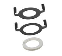 Sharplace 2X E27 Adattatore a Sella arpe Lampada per Base filettata Facile da installare con Anello del Colletto 1 Pezzi E14, Nero